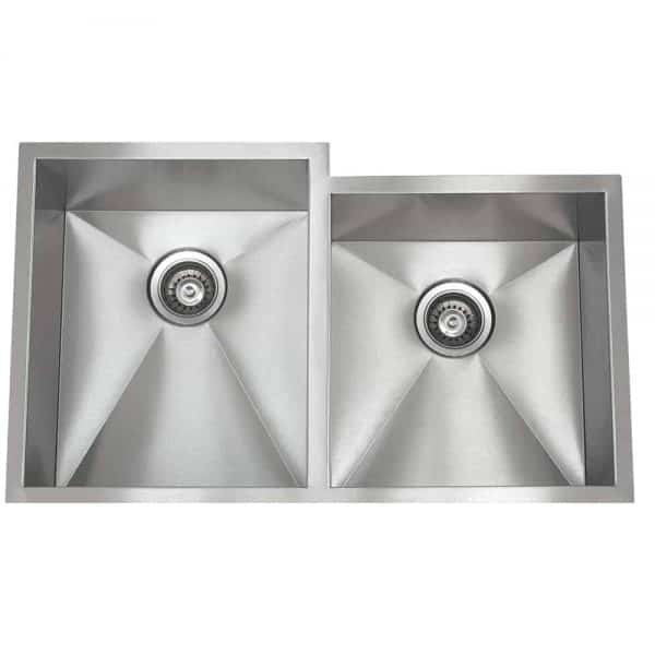 Zero Radius Kitchen Sink 33" X 20" X 10"